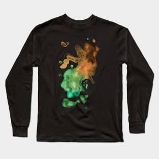 Watercolor - Space View Art Long Sleeve T-Shirt